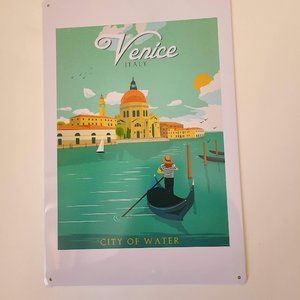 Tin Sign of Retro Vintage Travel Poster Venice.png